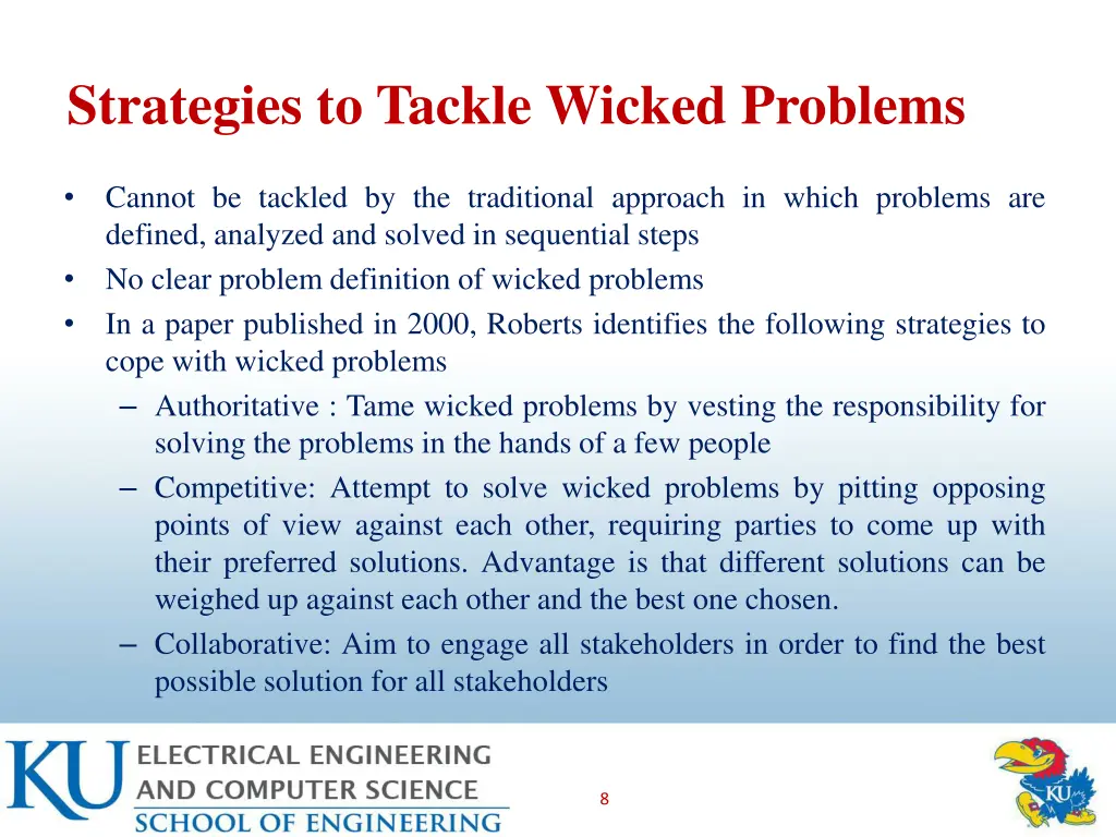 strategies to tackle wicked problems