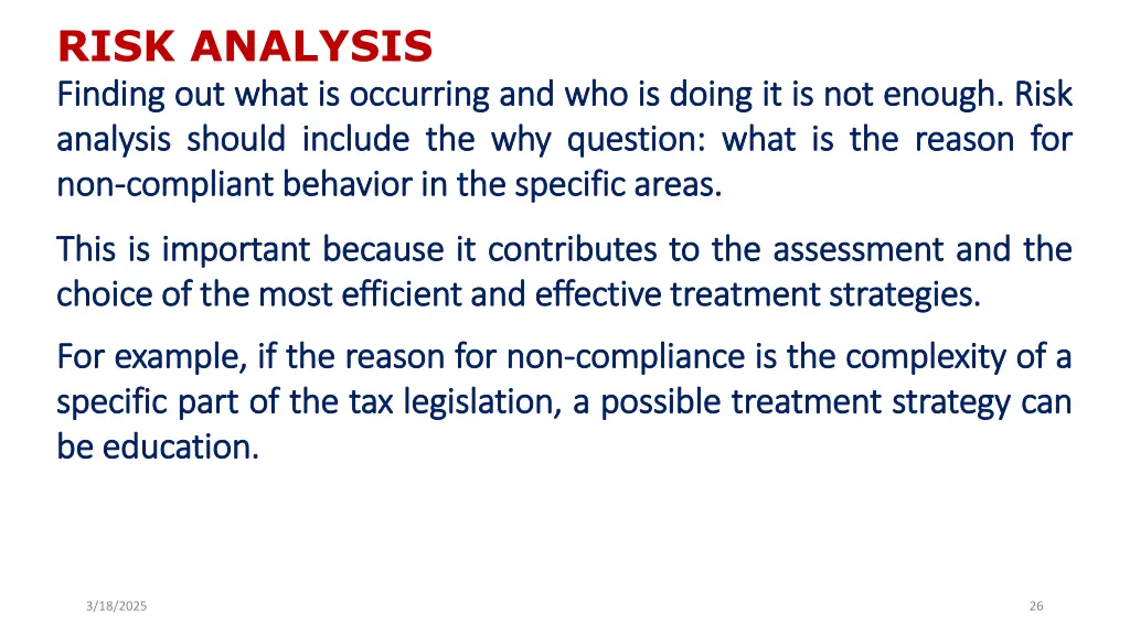 risk analysis finding finding out out what what