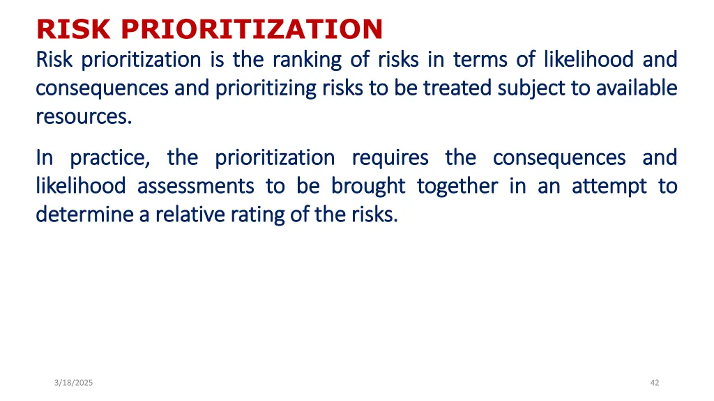 risk prioritization risk risk prioritization
