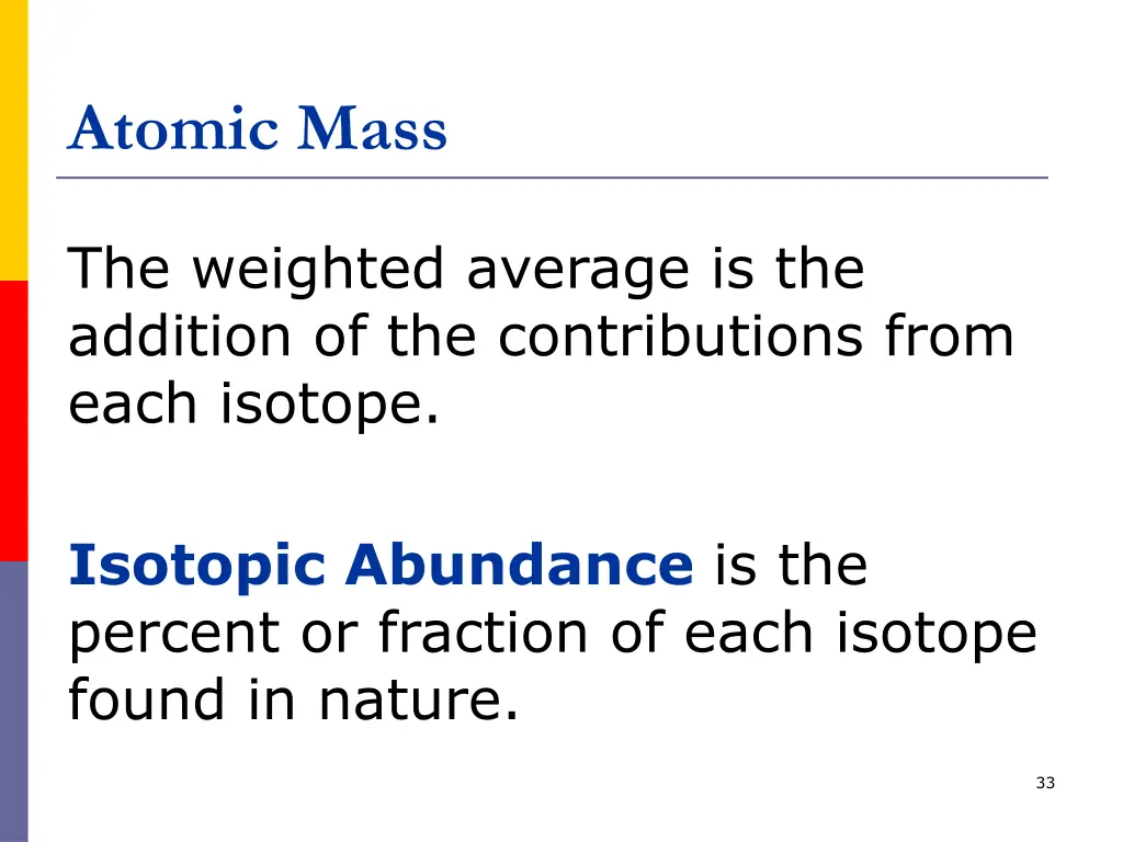 atomic mass