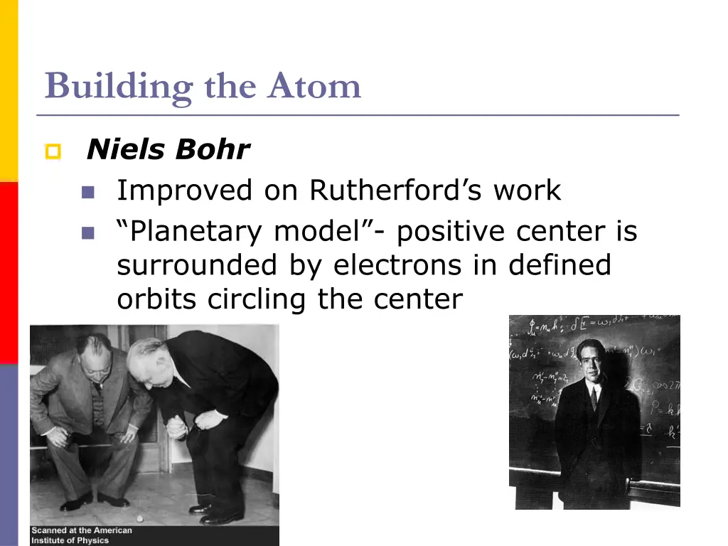 building the atom