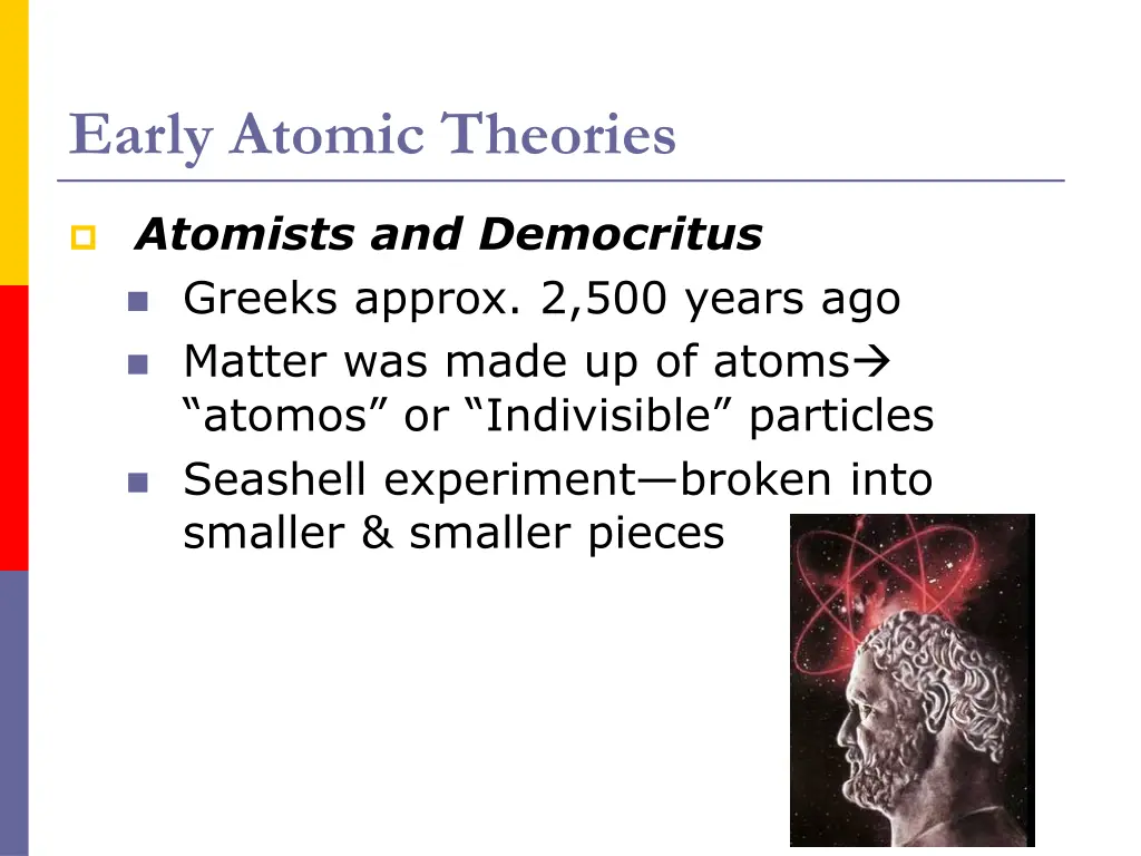 early atomic theories 1