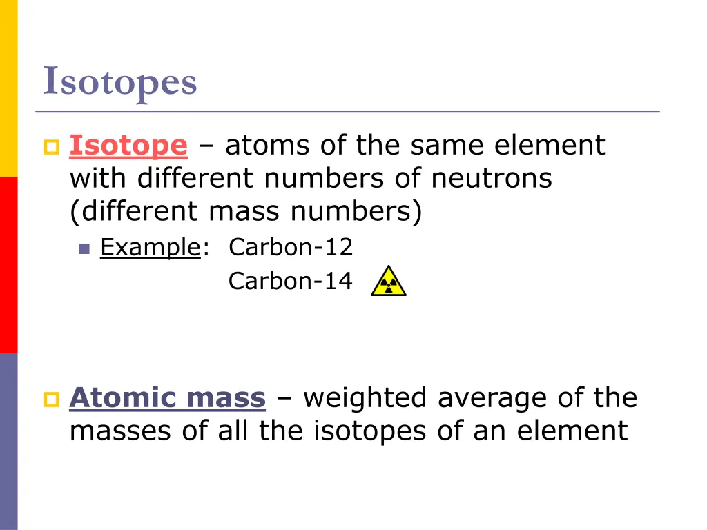 isotopes