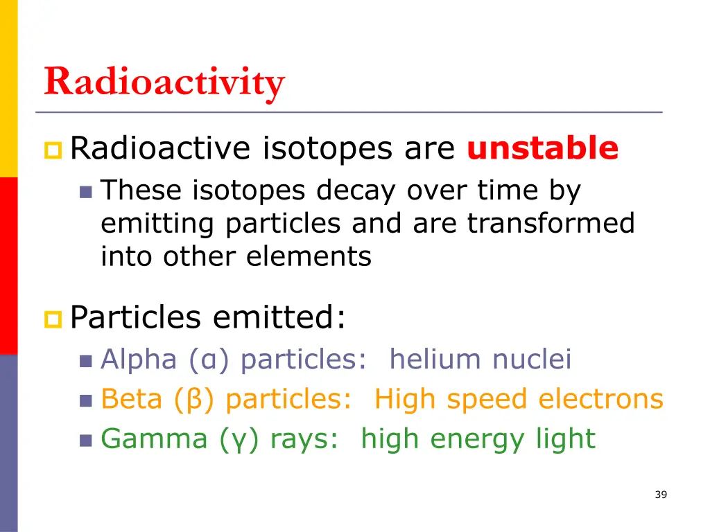 radioactivity