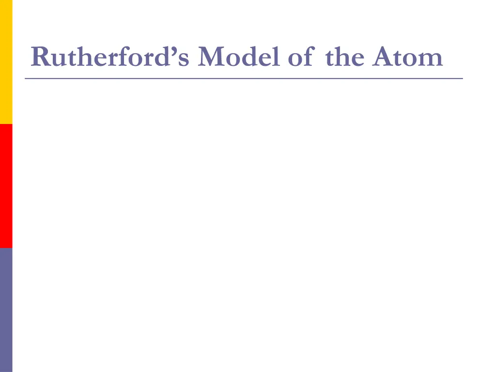 rutherford s model of the atom