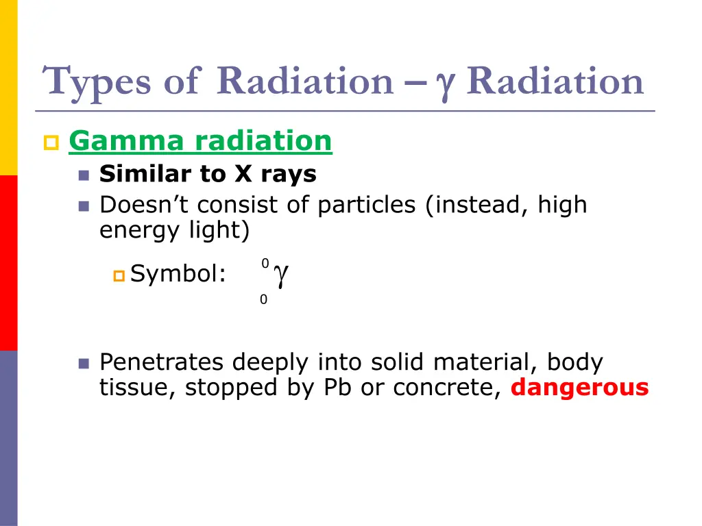types of radiation radiation