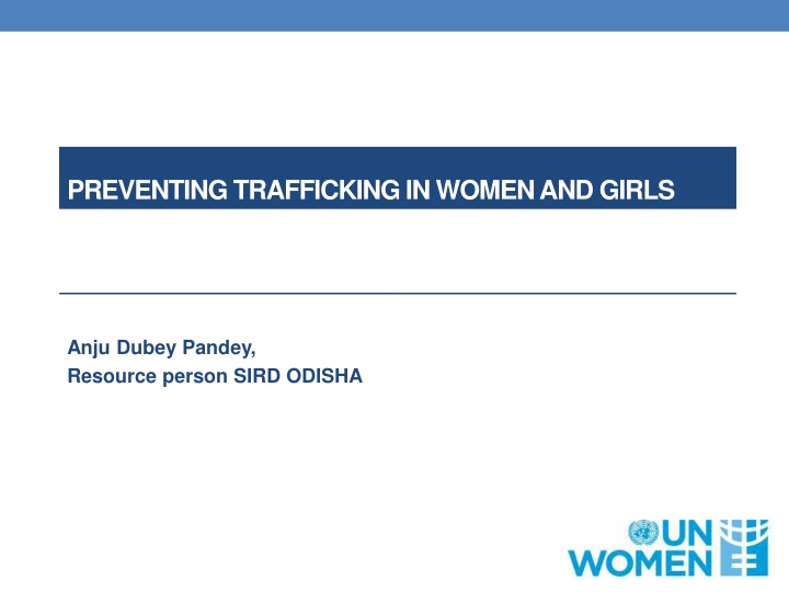 preventing trafficking in women and girls