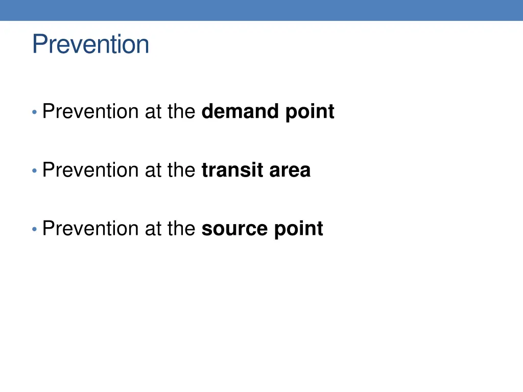 prevention