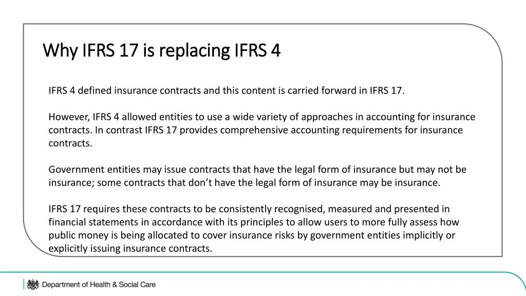 why ifrs 17 is replacing ifrs 4 why ifrs