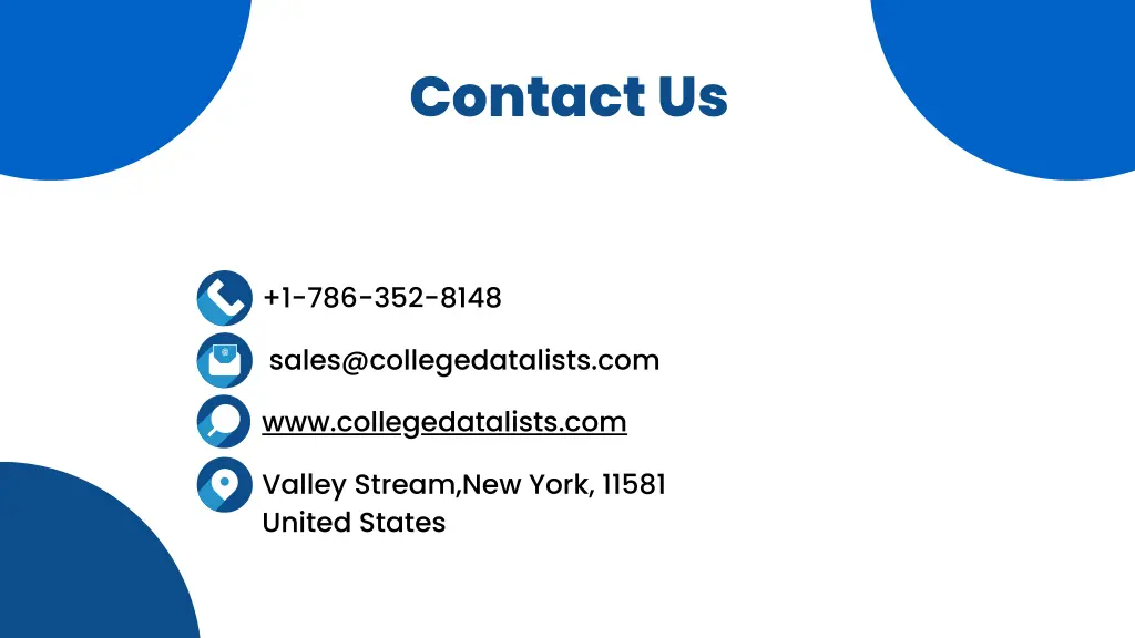 contact us