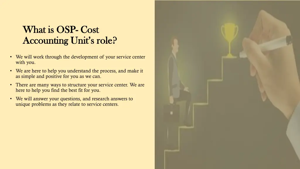 what is osp what is osp cost accounting unit