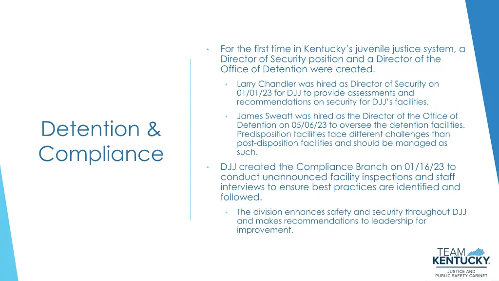 for the first time in kentucky s juvenile justice