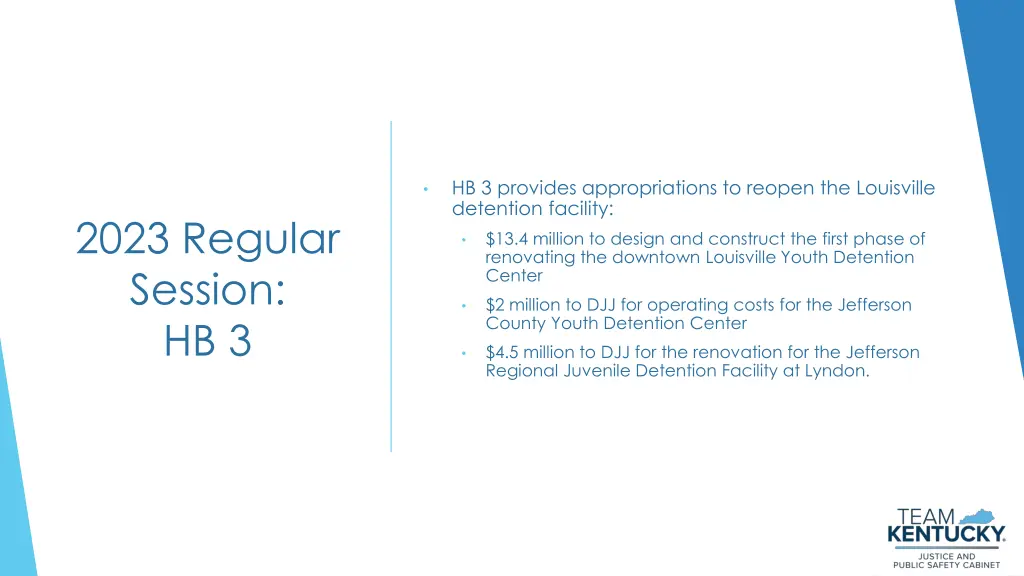 hb 3 provides appropriations to reopen