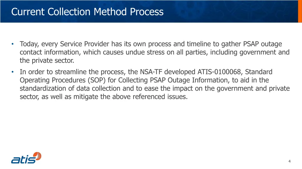 current collection method process