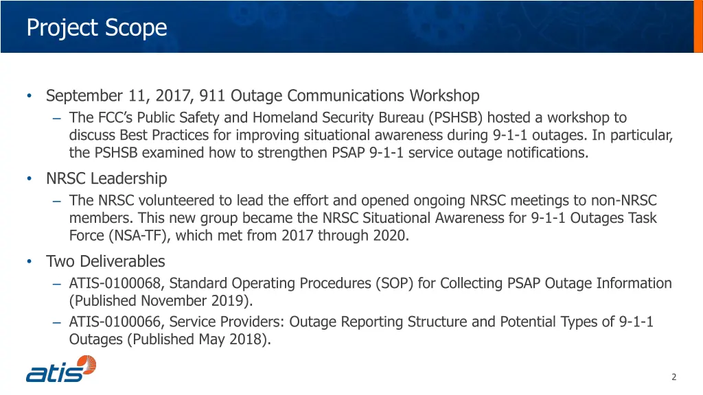 project scope