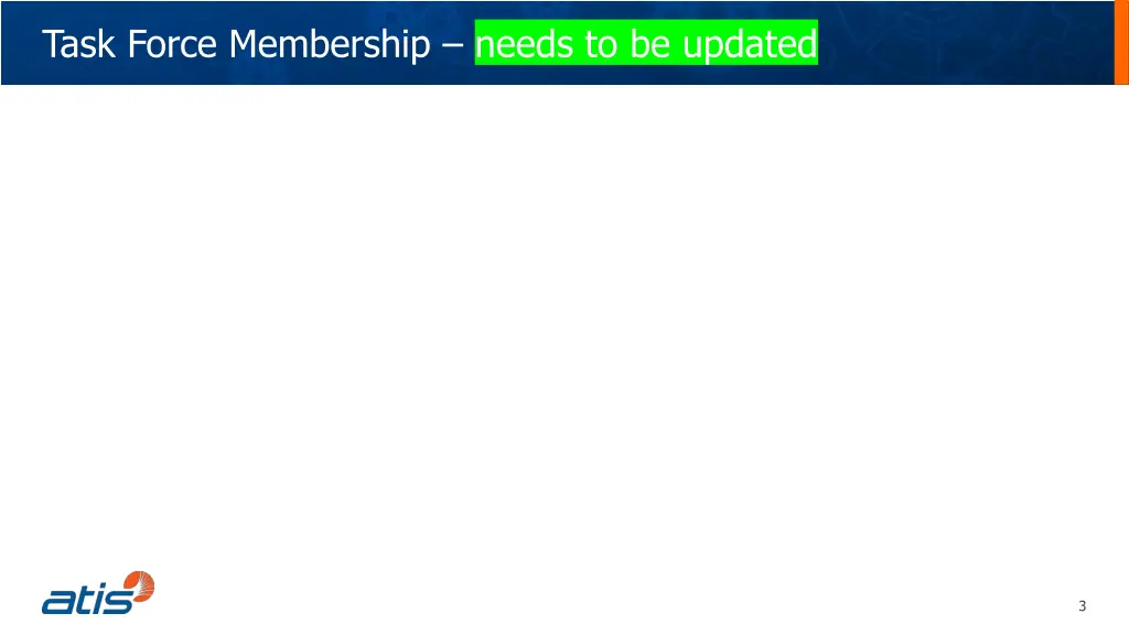 task force membership needs to be updated