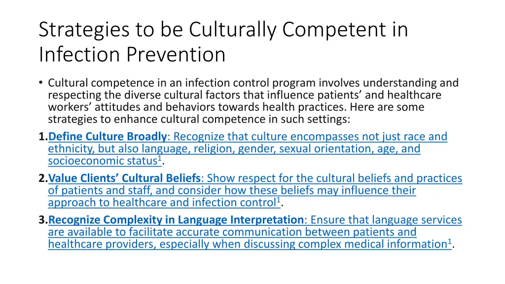 strategies to be culturally competent