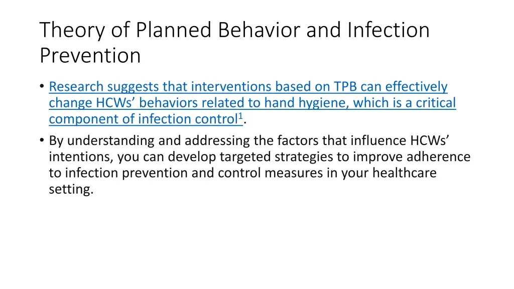 theory of planned behavior and infection 2