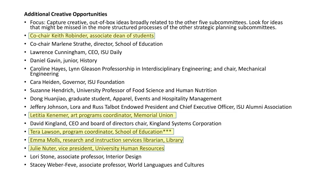 additional creative opportunities focus capture