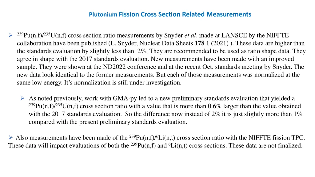 plutonium fission cross section related