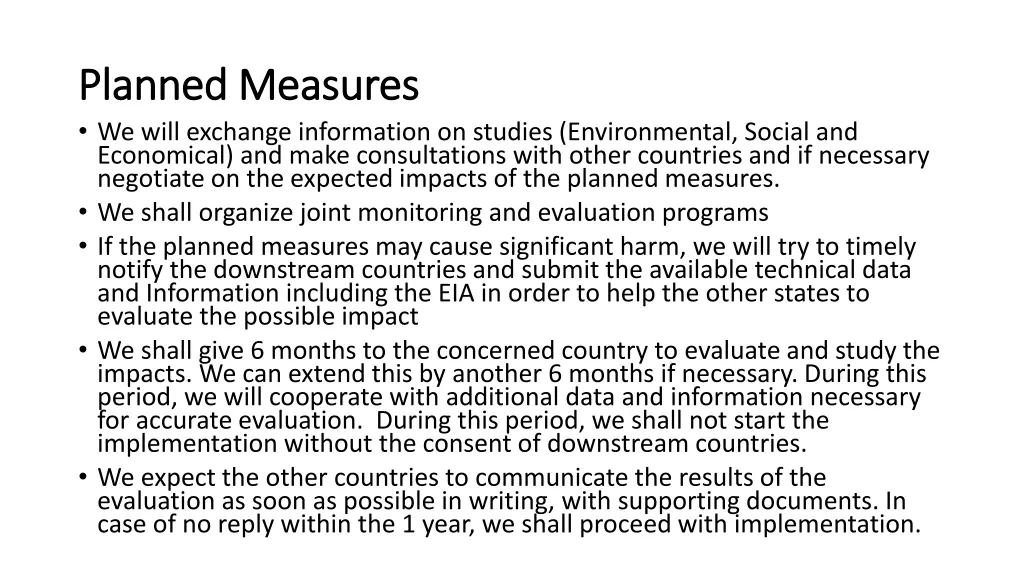 planned measures planned measures we will