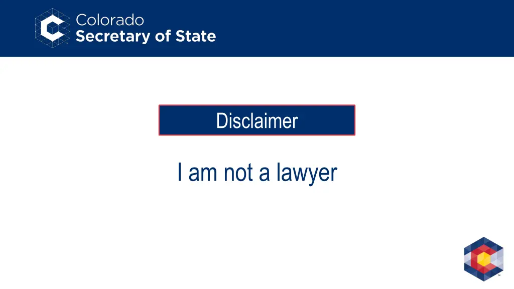 disclaimer