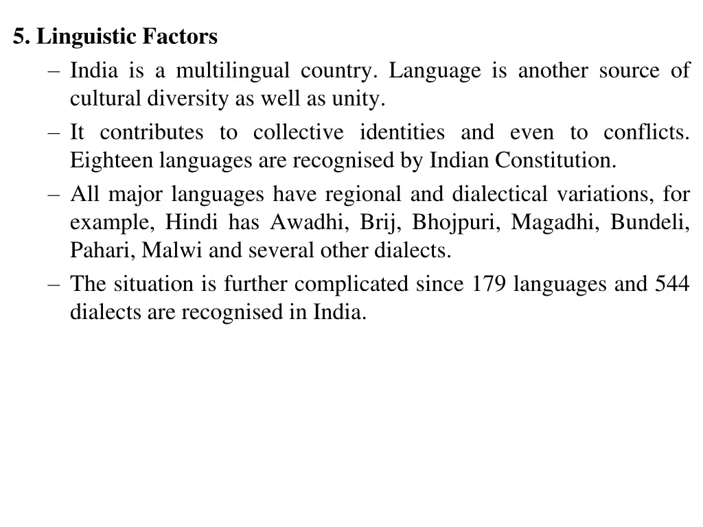 5 linguistic factors india is a multilingual