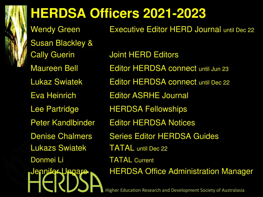 herdsa officers 2021 2023