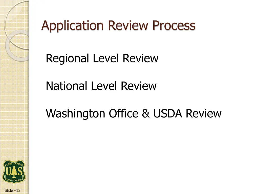 application review process