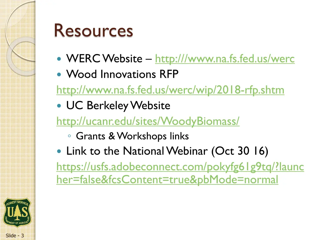 resources