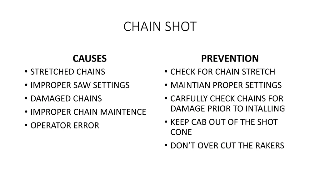 chain shot
