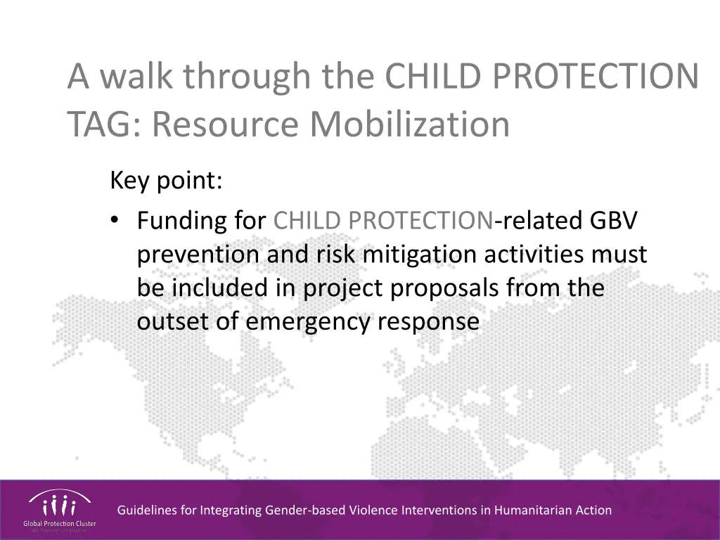 a walk through the child protection tag resource