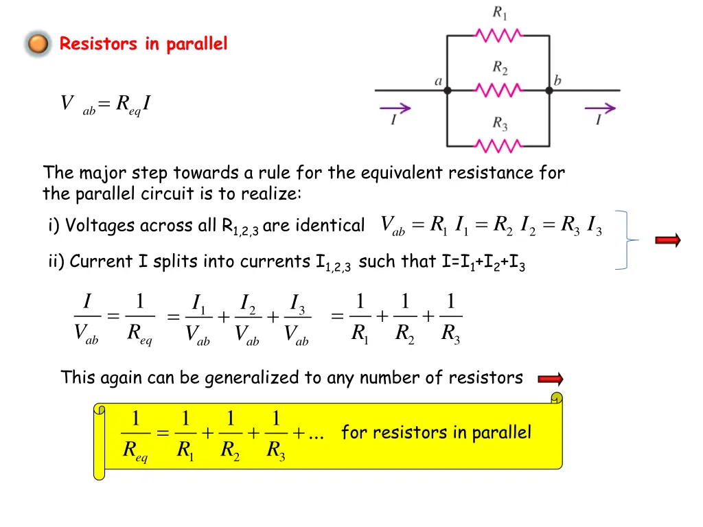 resistors in parallel