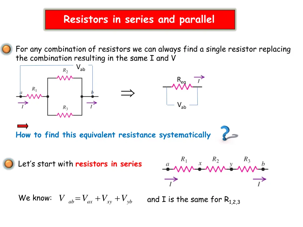 resistors in series and parallel