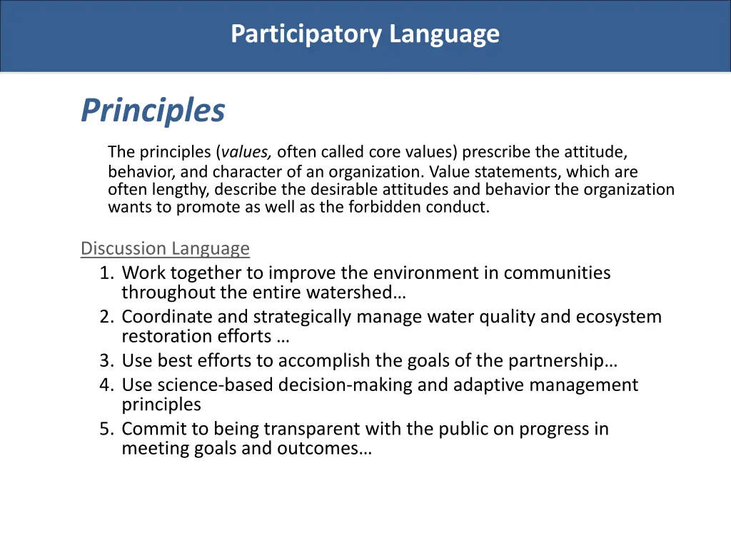 participatory language 1
