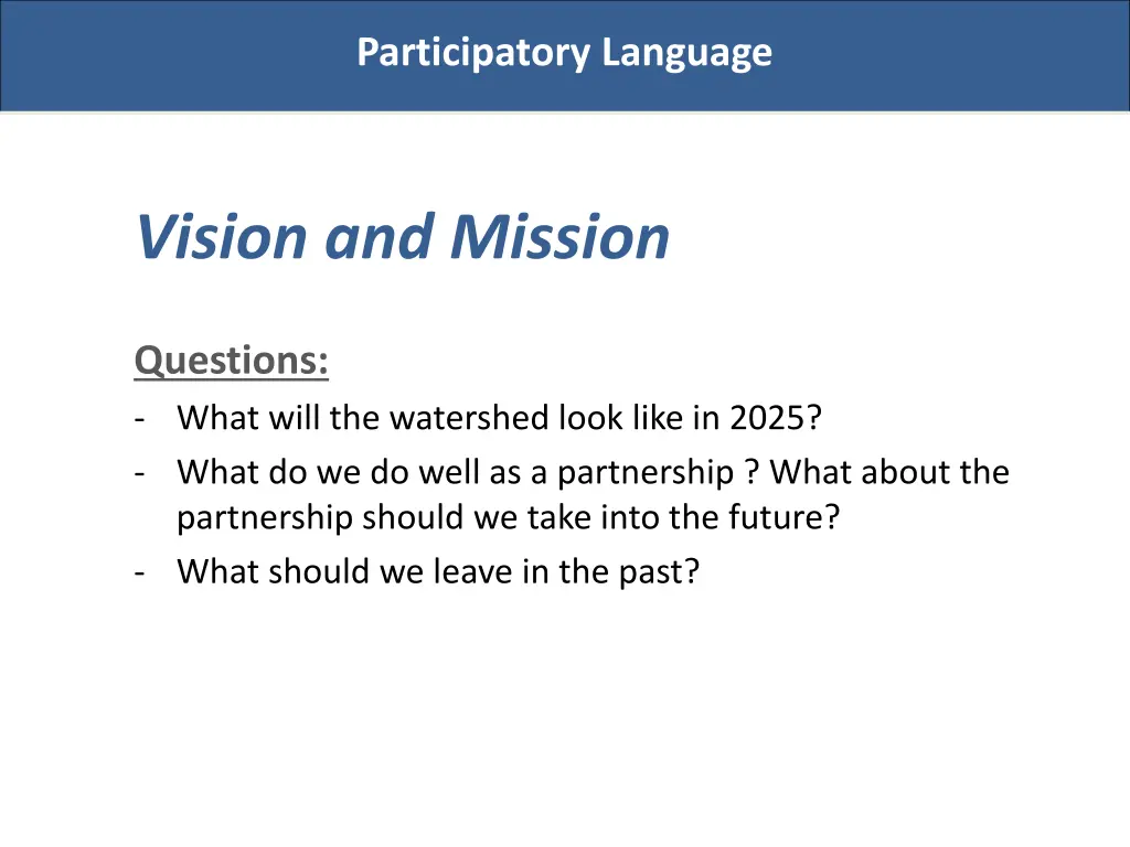 participatory language