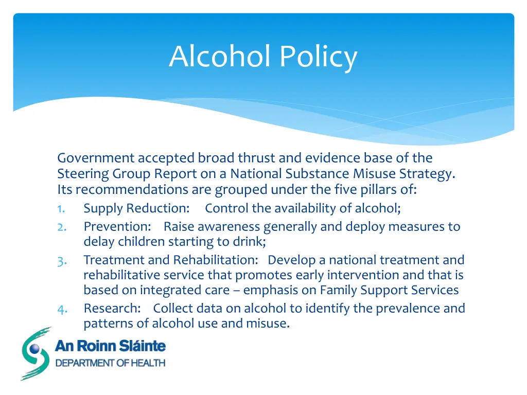 alcohol policy