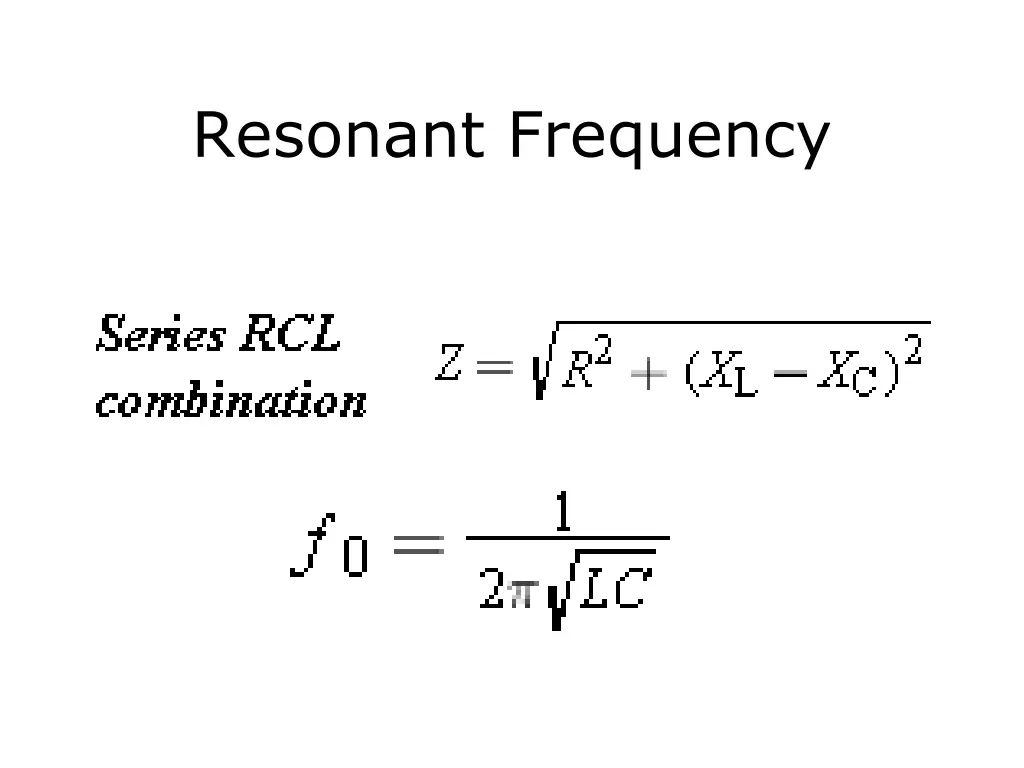resonant frequency