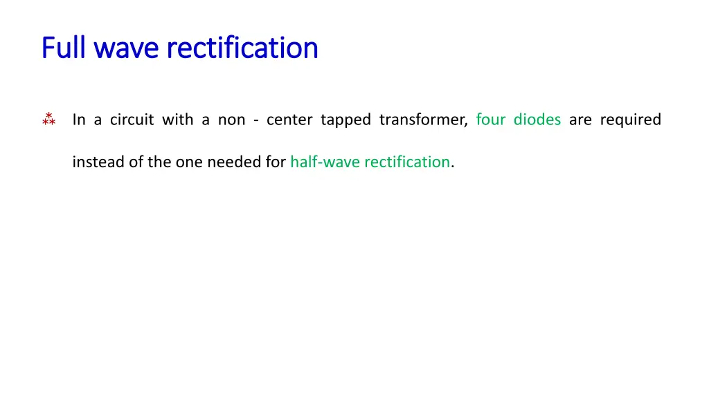 full wave rectification full wave rectification 1