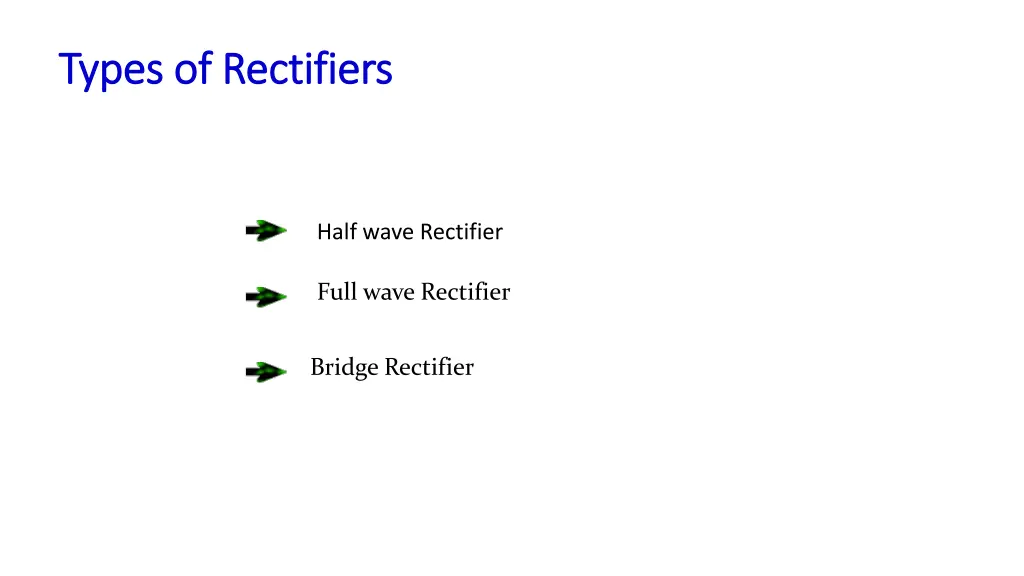 types of rectifiers types of rectifiers