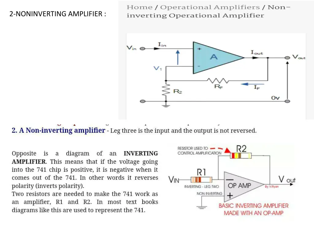 2 noninverting amplifier