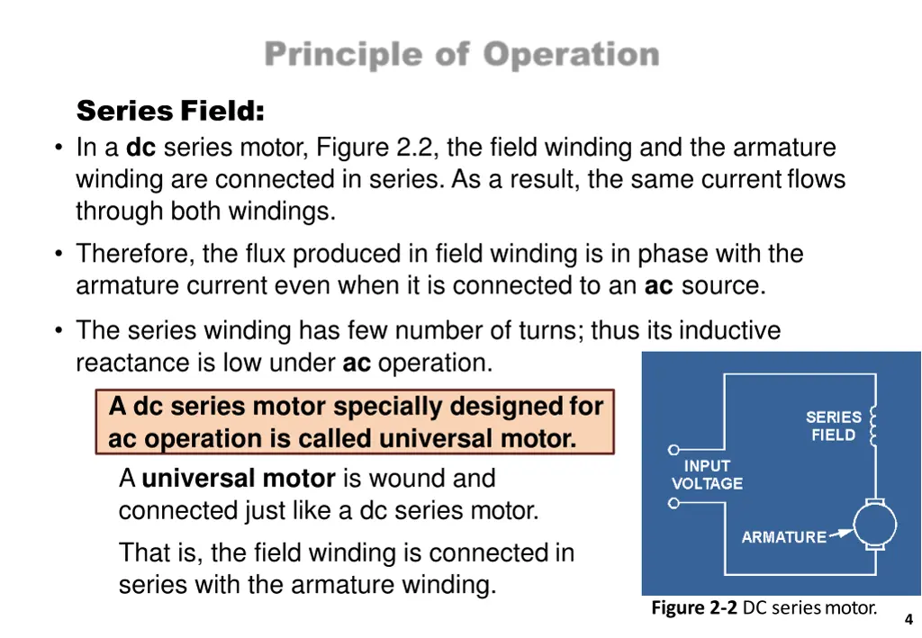 series field in a dc series motor figure