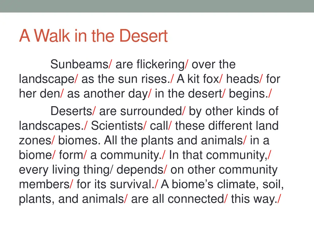 a walk in the desert 1