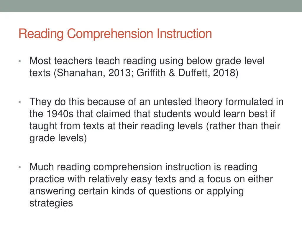 reading comprehension instruction