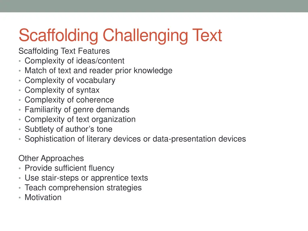 scaffolding challenging text scaffolding text