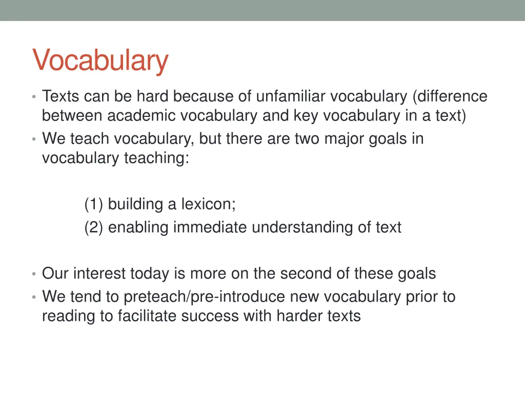 vocabulary