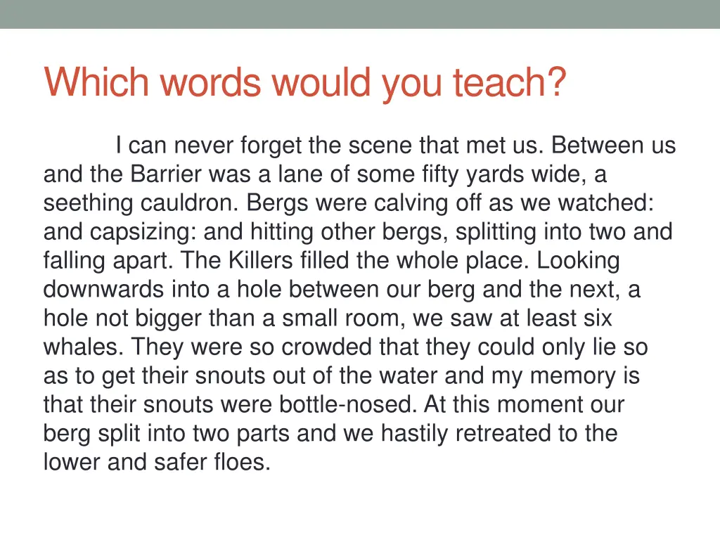 which words would you teach 1