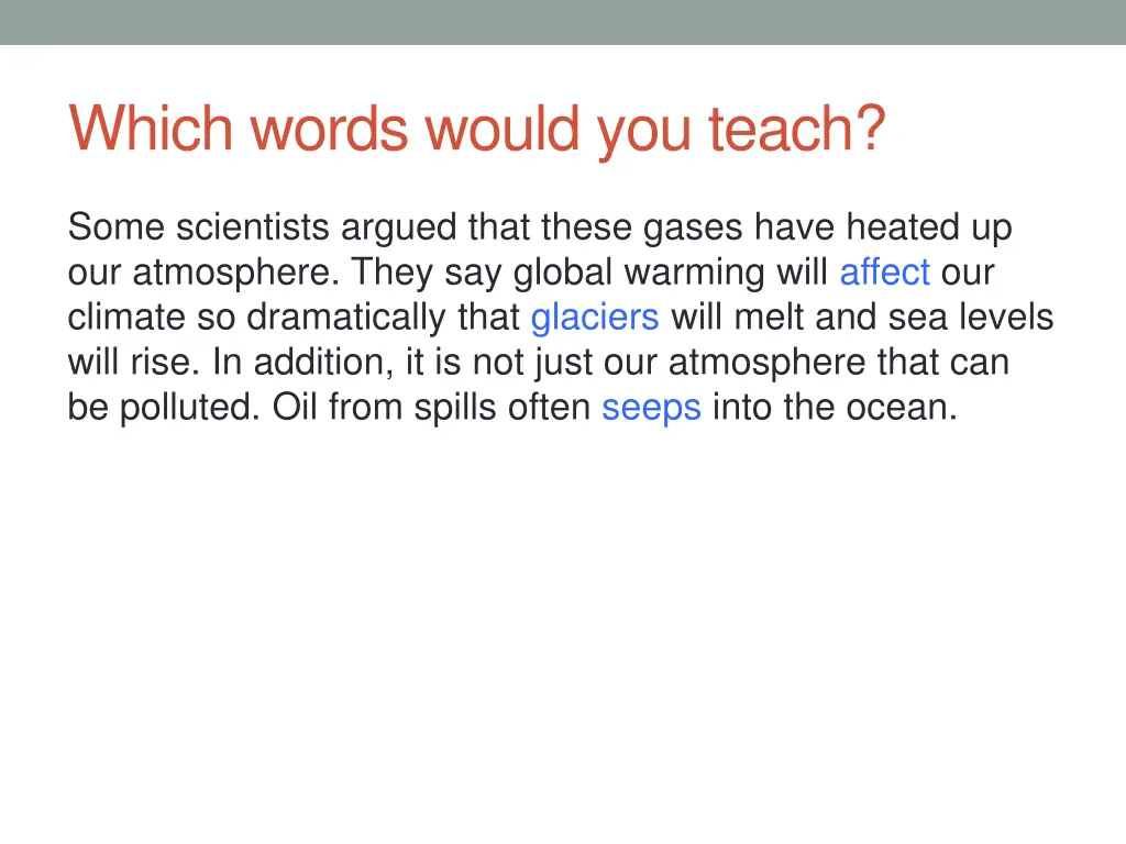 which words would you teach