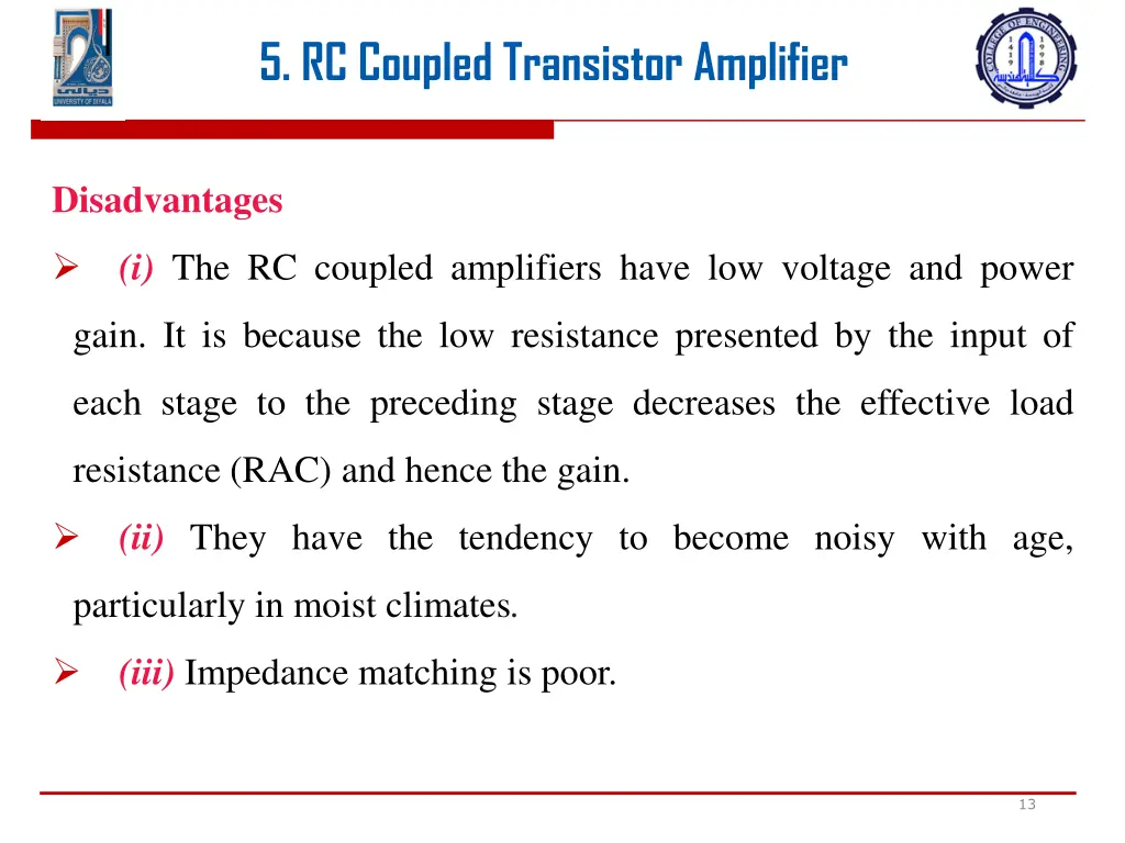 5 rc coupled transistor amplifier 11