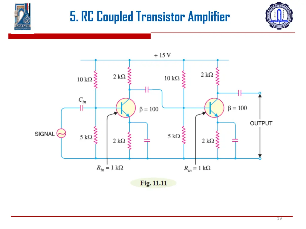 5 rc coupled transistor amplifier 17